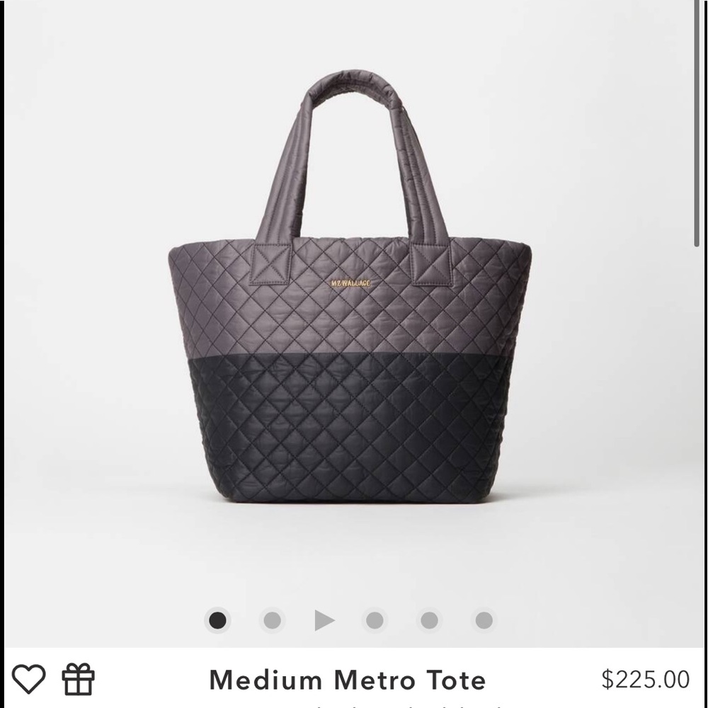 MZ wallace medium tote - purple black color block